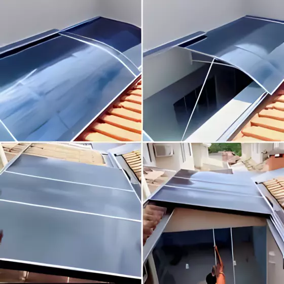 Cobertura retrátil policarbonato