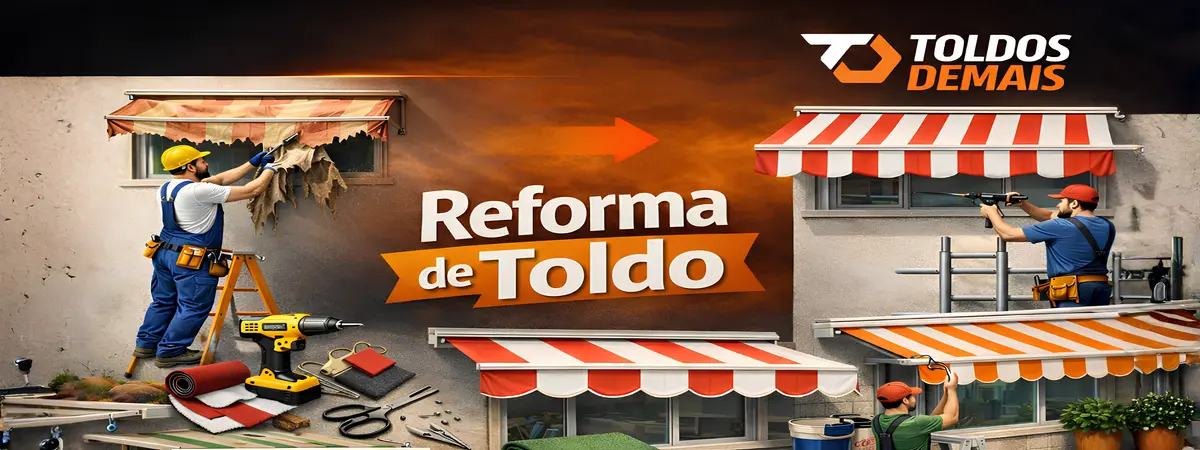Conserto de toldos perto de mim - Reforma de Toldo